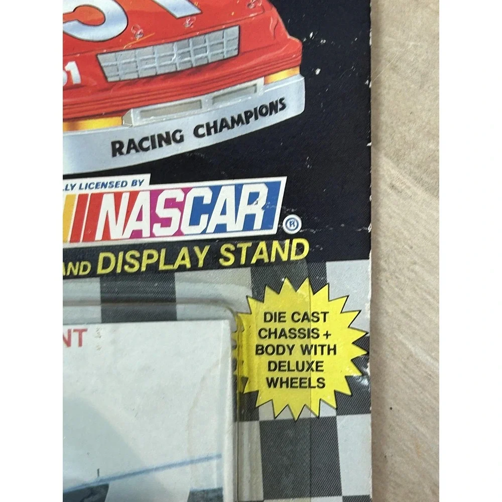 Vintage 1992 Racing Champions NASCAR Harry Gant #33‎ Stock Car Die-Cast Card